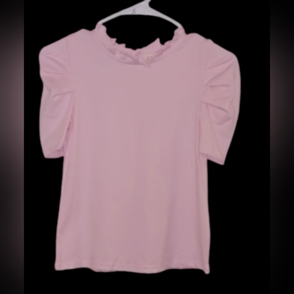 Besser Bay Girls Pink Short Sleeve 9-10 Top